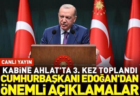 Cumhurbaşkanı Erdoğandan önemli açıklamalar