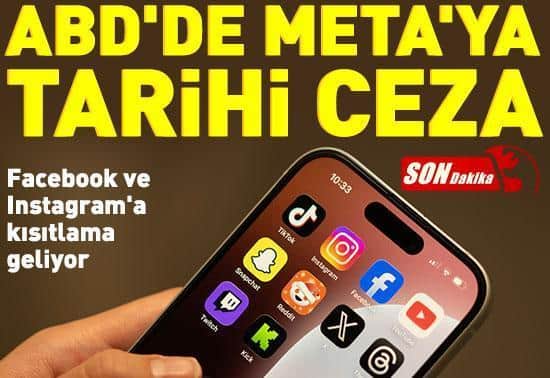 ABDde Metaya tarihi ceza: Facebook ve Instagrama kısıtlama geliyor