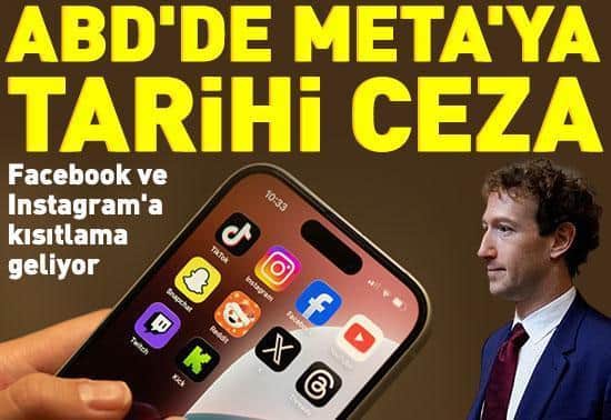 ABDde Metaya tarihi ceza: Facebook ve Instagrama kısıtlama geliyor