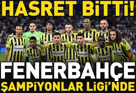 Lyon 1-2 Fenerbahçe | Fenerbahçe, Şampiyonlar Ligi’nde