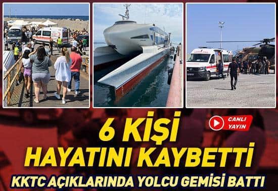 SON DAKİKA Girne açıklarında yolcu gemisi alabora oldu