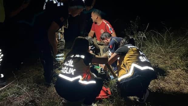 Bursa'da feci kaza! Manevra yaparken uçurumdan düştü