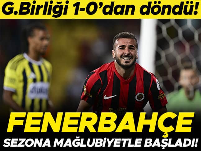 Gençlerbirliği 2-1 Fenerbahçe (Süper Lig maçı özeti)