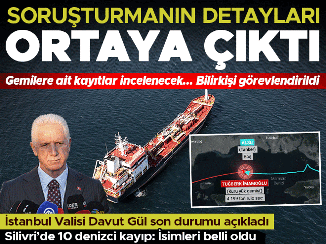 Silivri açıklarında 2 gemi çarpıştı! Tuğberk İmamoğlu gemisinin battığı değerlendiriliyor | Telsiz kayıtları ortaya çıktı: Alsu, iskeleye kır