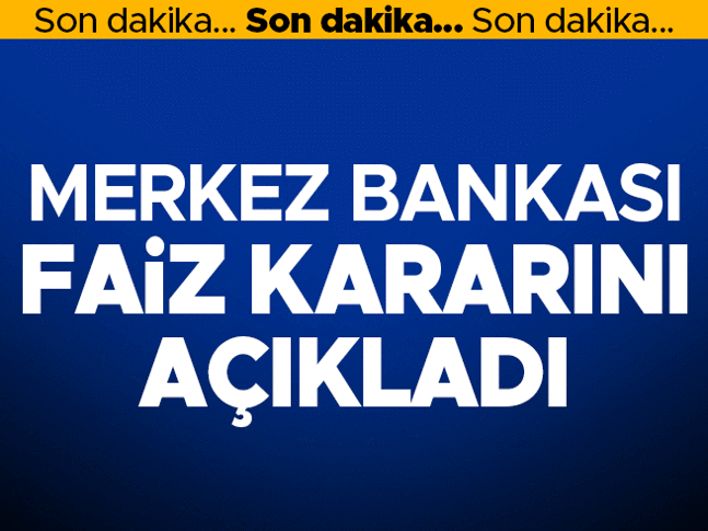 Son dakika… Merkez Bankası eylül ayı faiz kararını açıkladı