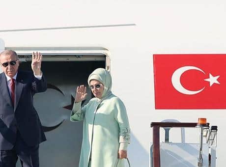 Cumhurbaşkanı Erdoğan Kırgızistan'a gitti