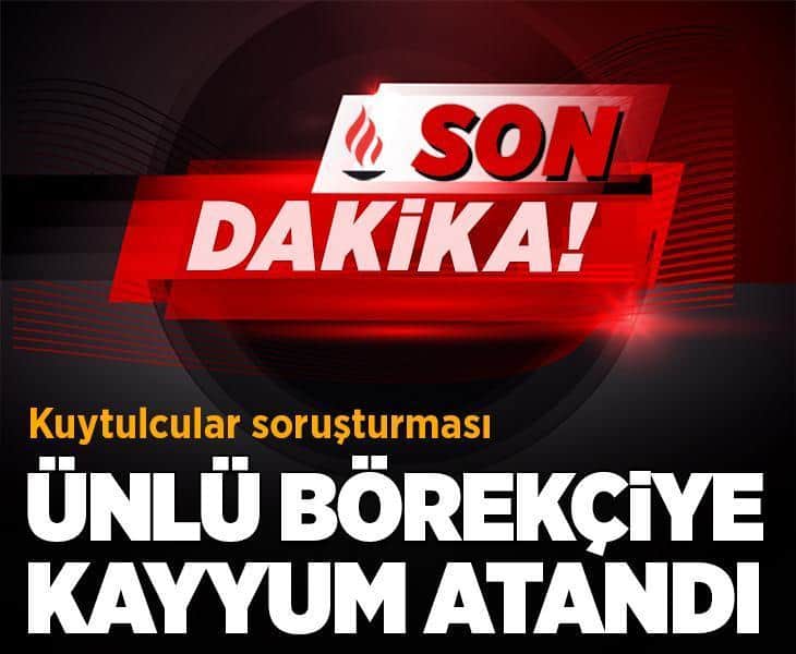 Son dakika... Kuytulcular operasyonunda flaş gelişme! Levent Börek’e kayyım atandı