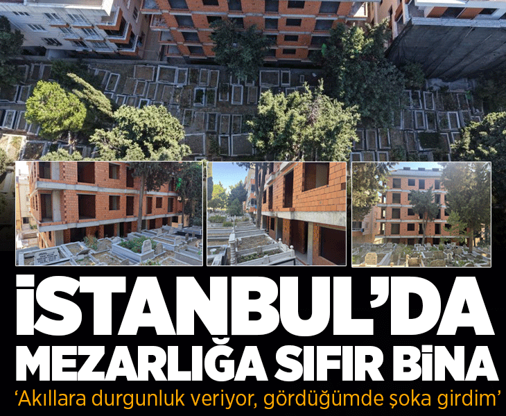 Avcılar'da tüyler ürperten mezarlık manzaralı sıfır daireler! 'Burada oturmak yürek ister'