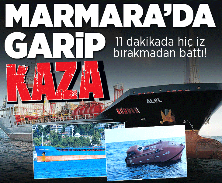 Silivri açıklarında iki ticari gemi çarpıştı! 11 dakikada hiç iz bırakmadan battı!