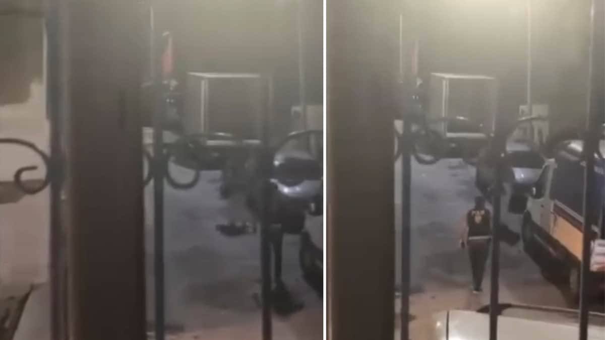 Esenler'de korku dolu anlar: Polisi görünce boğazına bıçak dayadı