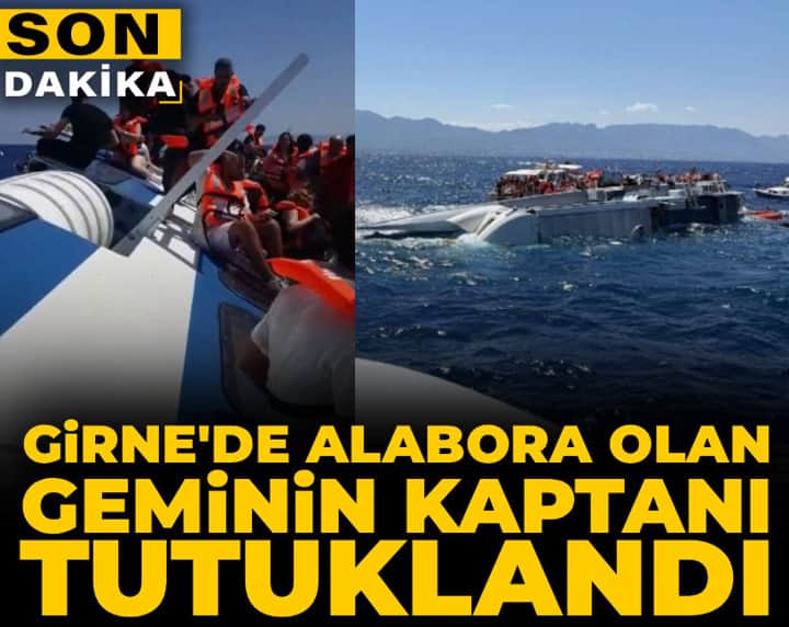 Son Dakika | Girne'de alabora olan geminin kaptanı tutuklandı