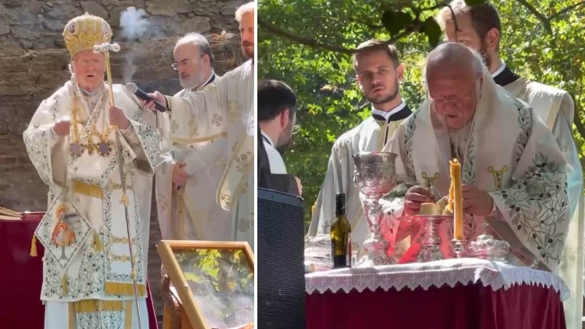Patrik Bartholomeos, Erdek’te ayin yönetti
