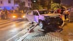 Polis aracı otomobille fena çarpıştı: 1’i komiser 2 polis yaralandı