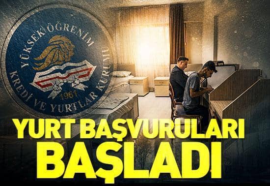KYK yurt başvuruları başladı