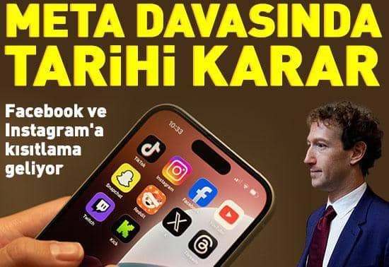 Meta davasında tarihi karar: Facebook ve Instagrama kısıtlama geliyor