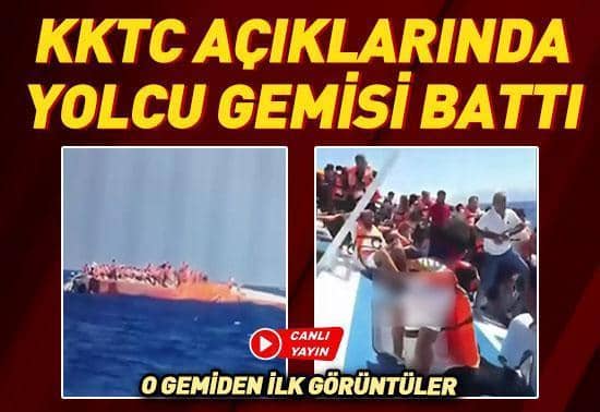 SON DAKİKA Girne açıklarında yolcu gemisi alabora oldu