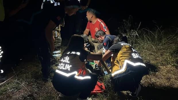 Bursa'da feci kaza! Manevra yaparken uçurumdan düştü