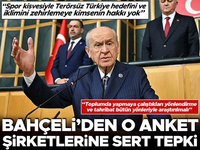 MHP Lideri Devlet Bahçeli: Spor kisvesiyle Terörsüz Türkiye hedefini ve kardeşlik iklimini zehirlemeye kimsenin hakkı yok