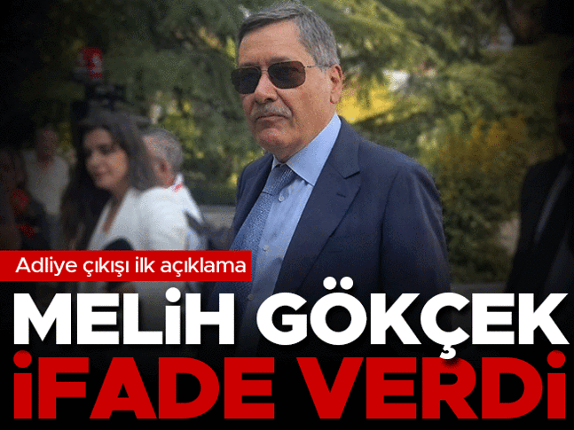 Eski ABB Başkanı Melih Gökçek ifade vermek için adliyede