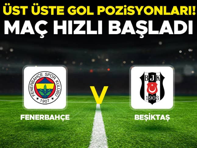 Canlı: Fenerbahçe Beşiktaş (Süper Lig derbi maçı)