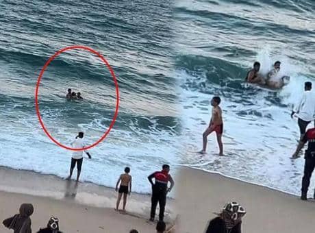Dalgaların arasında can pazarı! Yardımına 2 kişi koştu ama kurtarılamadı
