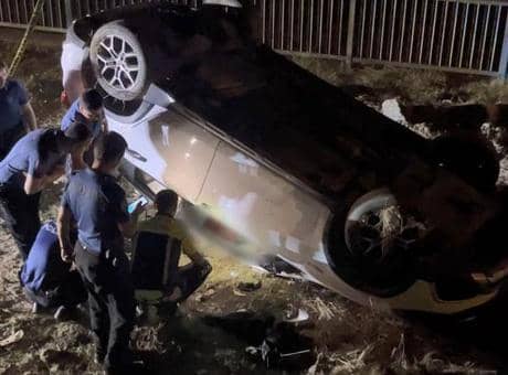 Gece yarısı feci kaza! Şarampole devrilen aracının altında kalarak can verdi