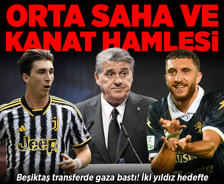 Beşiktaş orta saha ve kanat transferinde gaza bastı! İki yıldız hedefte