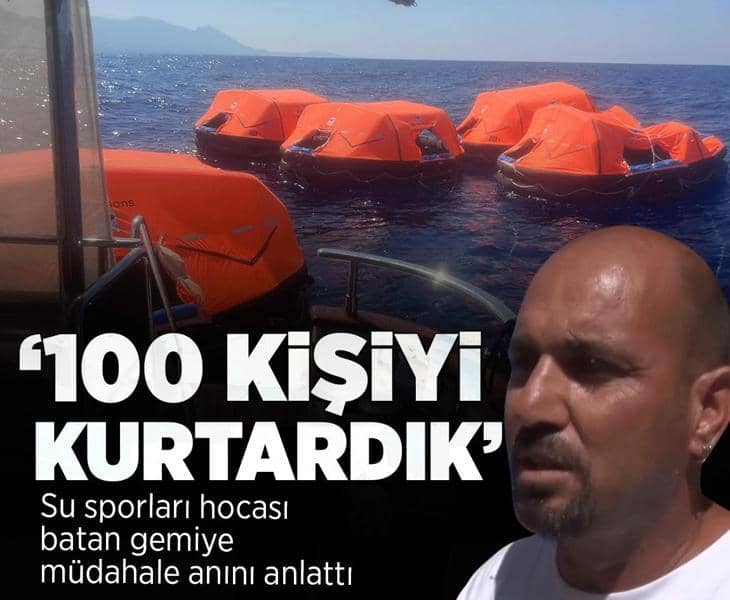 Faciayı ilk o fark etti! KKTC'de batan teknede 100 kişiyi kurtaran su sporları hocası konuştu