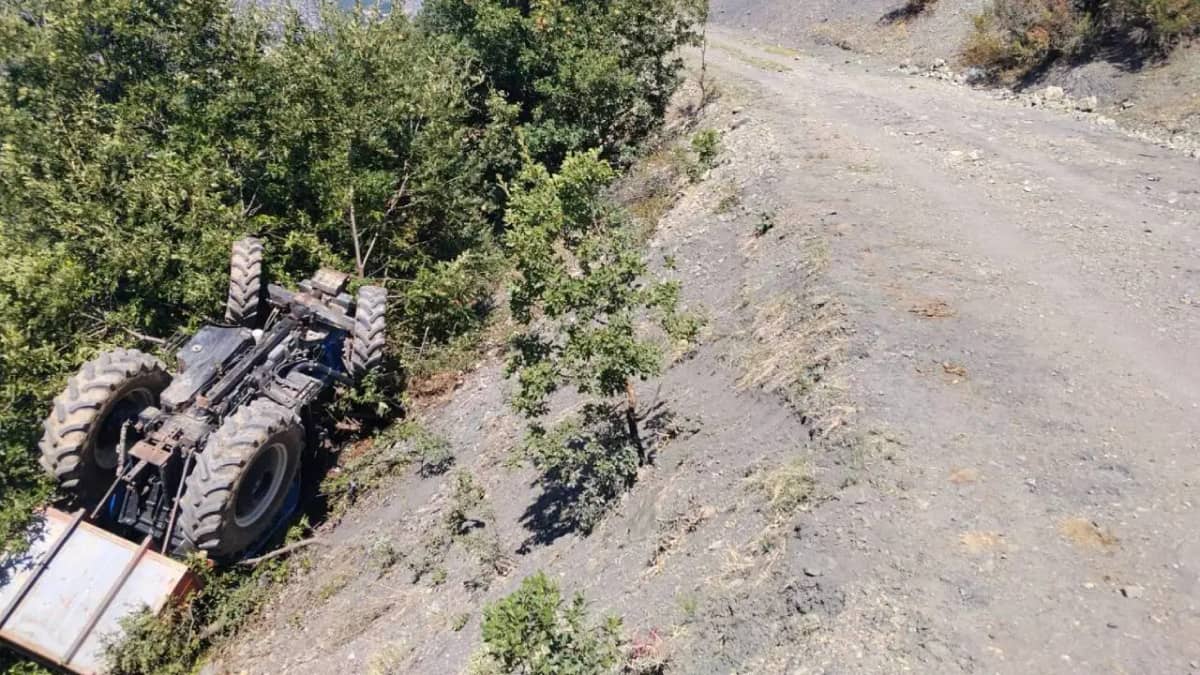 Amasya’da traktör şarampole yuvarlandı: Ölü ve yaralılar var