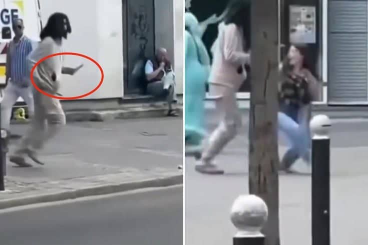 İki bıçakla sokağa fırladı, önüne çıkan kadınlara dehşeti yaşattı! İki bıçakla sokağa fırladı, önüne çıkan kadınlara dehşeti yaşattı!