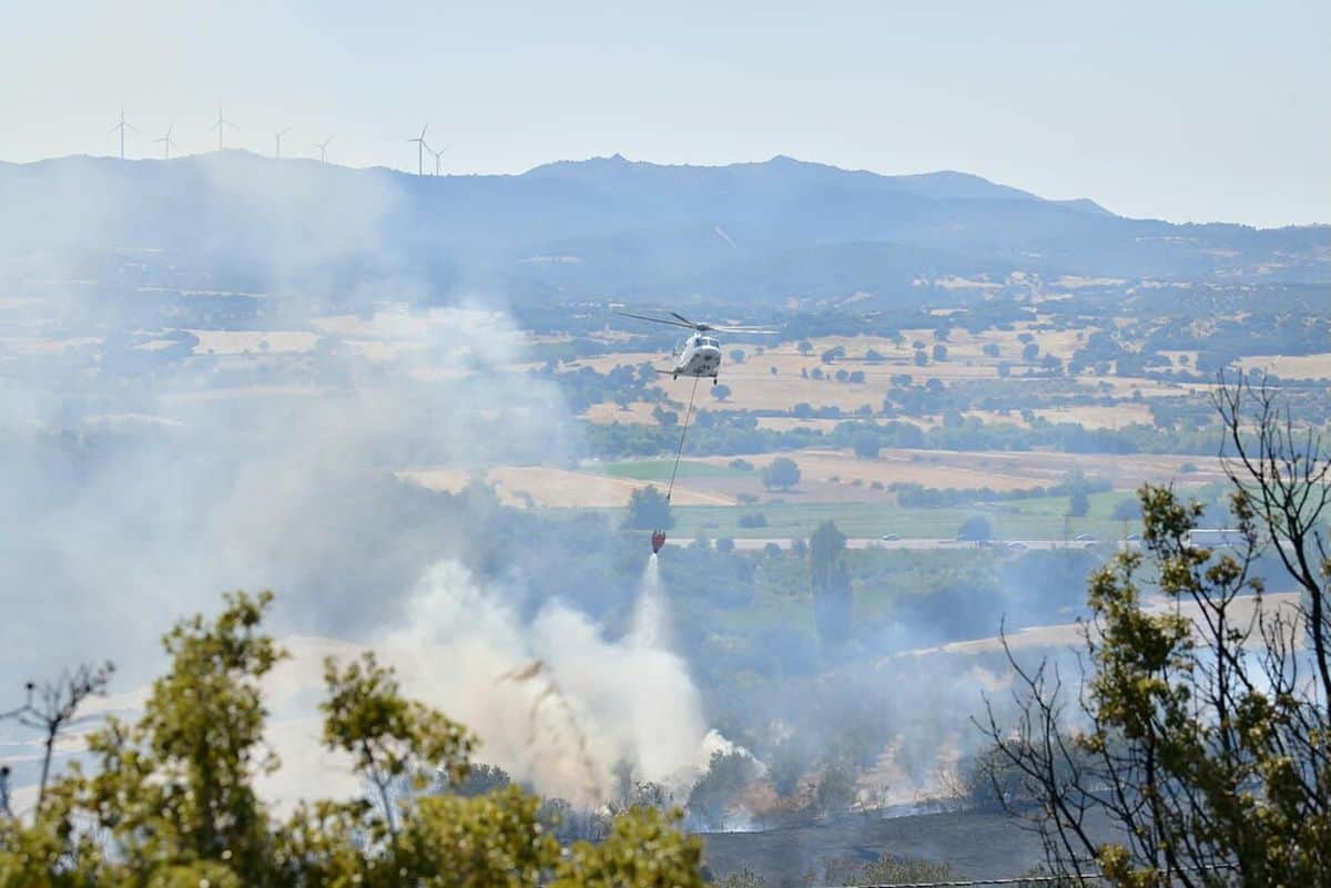 Çanakkale'de orman yangını Çanakkale'de orman yangını