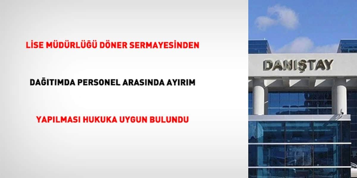 Danıştay'dan döner sermaye ödemelerinde yönetmelik onayı Danıştay'dan döner sermaye ödemelerinde yönetmelik onayı