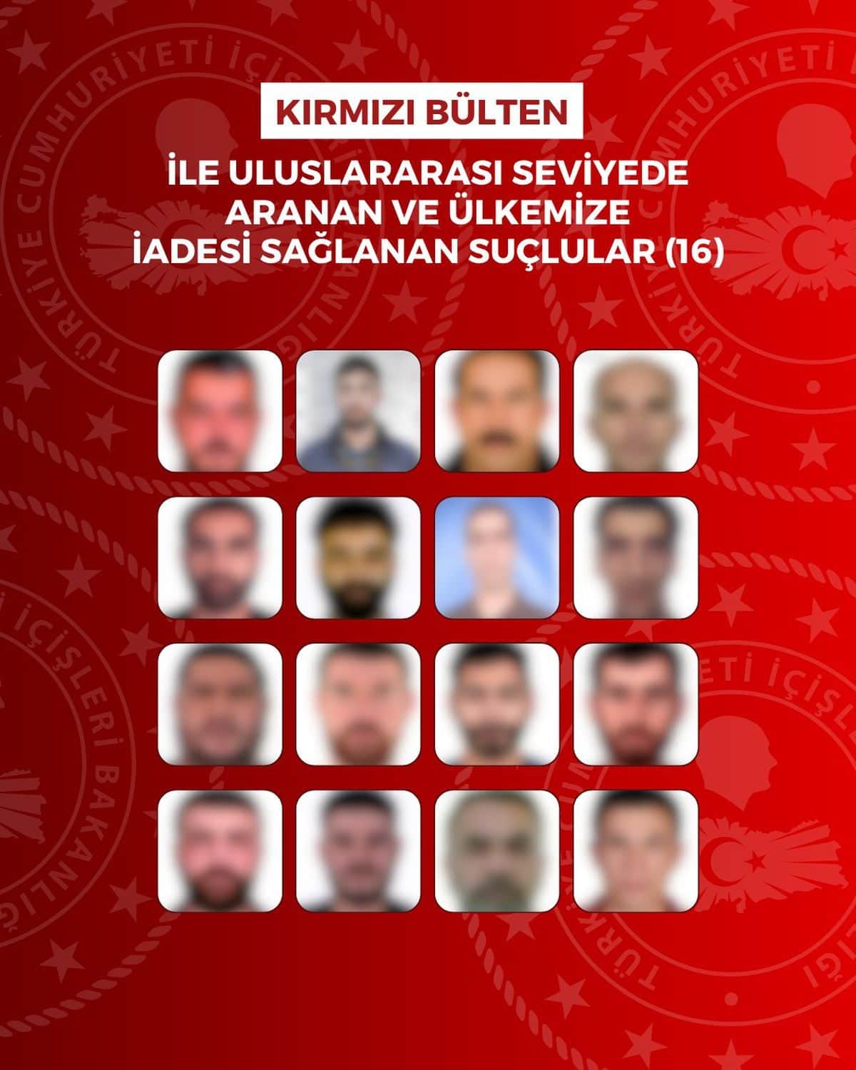 16'sı kırmızı bültenle aranan 60 firari suçlu yurda getirildi 16'sı kırmızı bültenle aranan 60 firari suçlu yurda getirildi