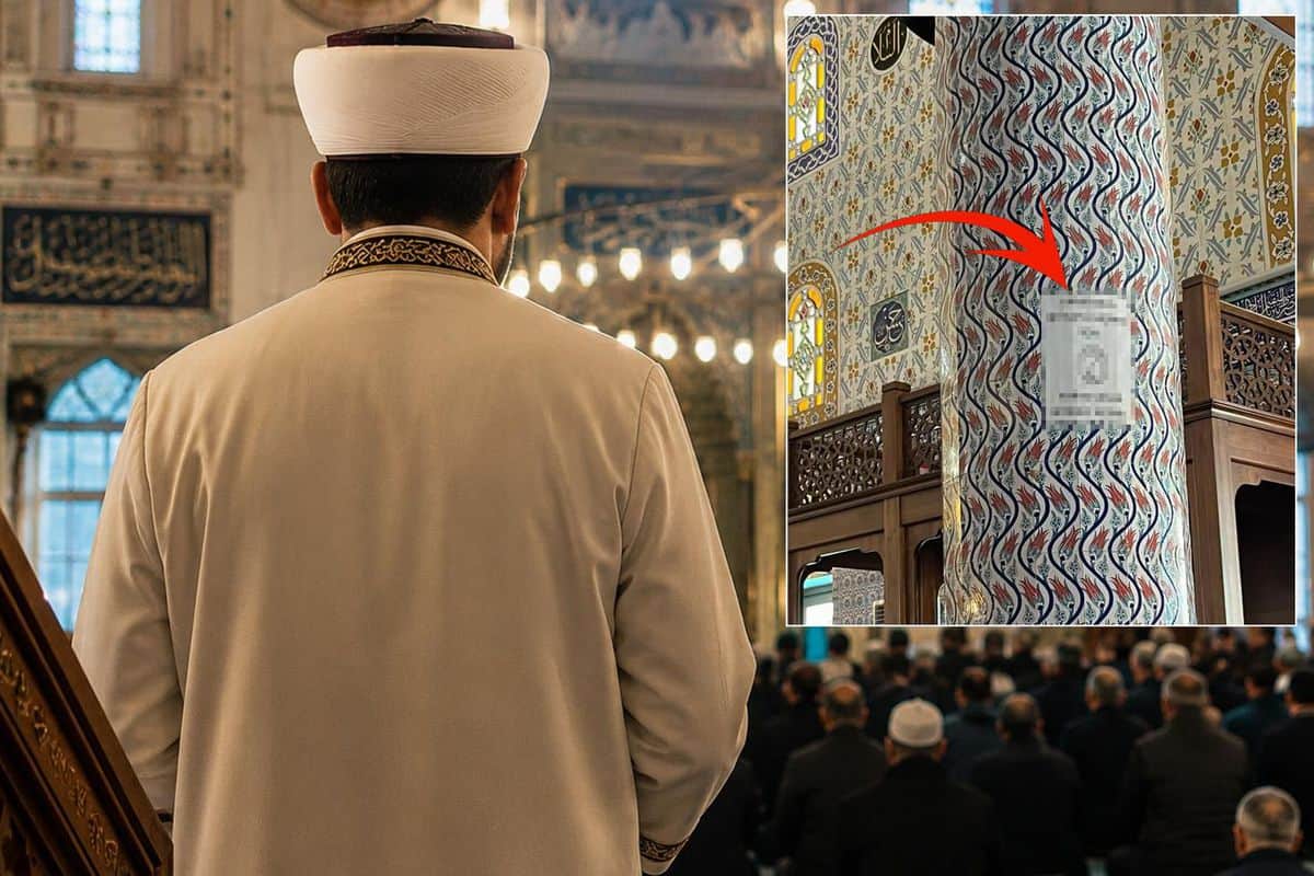 Camiye asılan uyarı yazısına bakın! Yorum bombardımanına tutuldu Camiye asılan uyarı yazısına bakın! Yorum bombardımanına tutuldu