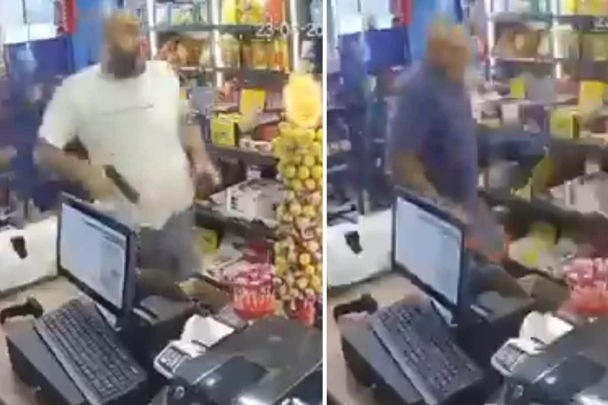 Marketteki korkunç saldırı kamerada Marketteki korkunç saldırı kamerada