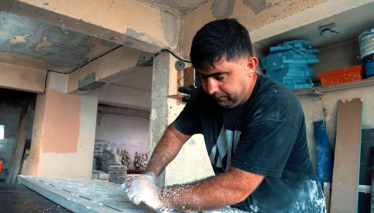Dede mesleğini geleceğe taşıyor; 23 yıldır camileri süslüyor Dede mesleğini geleceğe taşıyor; 23 yıldır camileri süslüyor