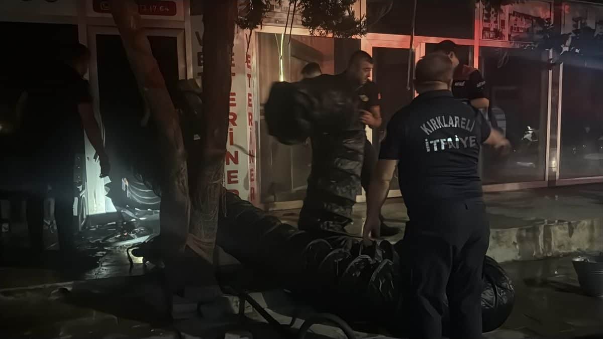 Kırklareli'nde Veteriner Kliniğinde Yangın: Hayvanlar Kurtarıldı Kırklareli'nde Veteriner Kliniğinde Yangın: Hayvanlar Kurtarıldı