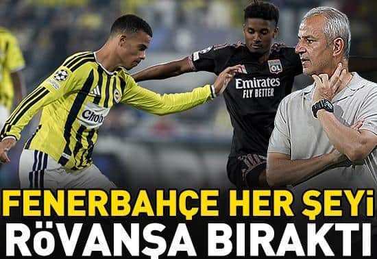Fenerbahçe 1-1 Lyon Maç Özeti | Her şey rövanşa kaldı Fenerbahçe 1-1 Lyon Maç Özeti | Her şey rövanşa kaldı