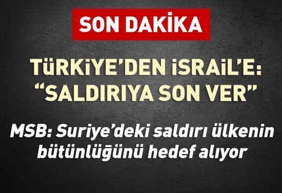 MSB: Suriye’deki saldırı ülkenin bütünlüğünü hedef alıyor MSB: Suriye’deki saldırı ülkenin bütünlüğünü hedef alıyor