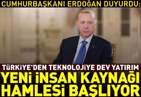 Cumhurbaşkanı Erdoğan: Yeni bir insan kaynağı hamlesi başlatıyoruz Cumhurbaşkanı Erdoğan: Yeni bir insan kaynağı hamlesi başlatıyoruz