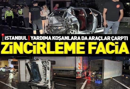İstanbulda 11 aracın karıştığı zincirleme kaza: Çok sayıda yaralı var İstanbulda 11 aracın karıştığı zincirleme kaza: Çok sayıda yaralı var