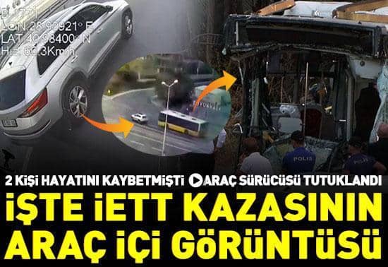 2 kişinin öldüğü İETT otobüsü kazasına ait yeni görüntü 2 kişinin öldüğü İETT otobüsü kazasına ait yeni görüntü