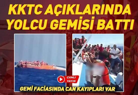 SON DAKİKA Girne açıklarında yolcu gemisi alabora oldu SON DAKİKA Girne açıklarında yolcu gemisi alabora oldu