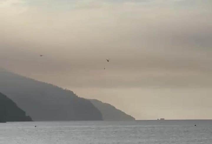 Muğla'da orman yangını ikinci gününde Muğla'da orman yangını ikinci gününde