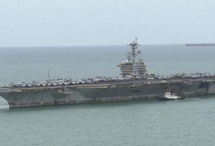 ABD gemisi USS Abraham Lincoln Tayland'da temizlendi ABD gemisi USS Abraham Lincoln Tayland'da temizlendi