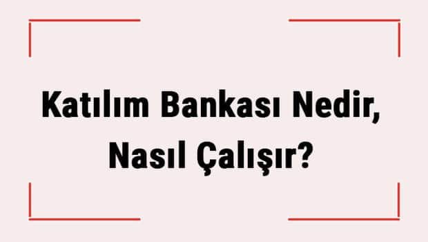 Katılım Bankası Nedir, Nasıl Çalışır? Diğer Bankalardan Farkı Nedir? Katılım Bankası Nedir, Nasıl Çalışır? Diğer Bankalardan Farkı Nedir?