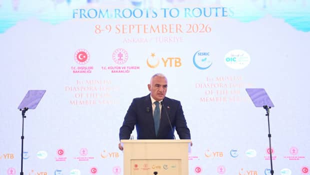 Bakan Ersoy’dan Gazze çağrısı: Müslüman diasporaların Filistin mücadelesini dünyaya anlatmada kritik rolü var Bakan Ersoy’dan Gazze çağrısı: Müslüman diasporaların Filistin mücadelesini dünyaya anlatmada kritik rolü var