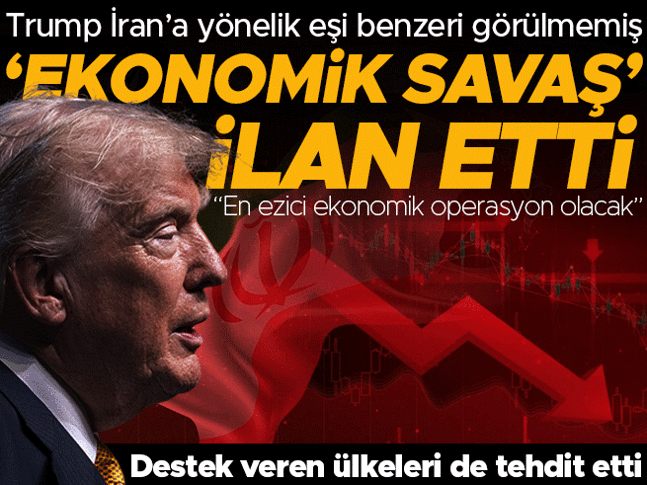 Trump, İrana yönelik eşi benzeri görülmemiş ekonomik savaş ilan etti Trump, İrana yönelik eşi benzeri görülmemiş ekonomik savaş ilan etti