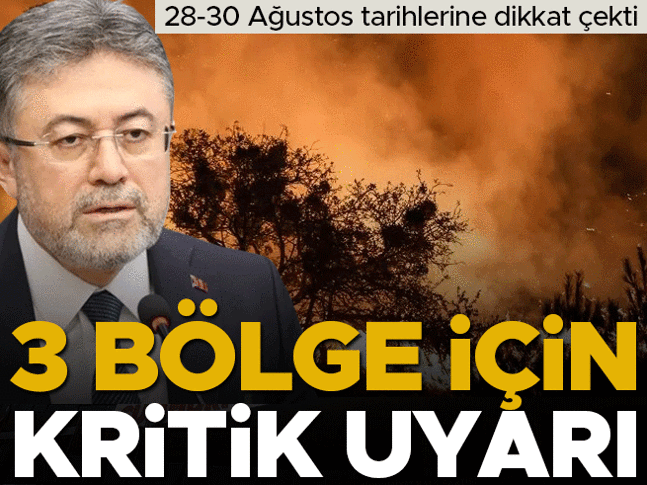 Bakan Yumaklıdan orman yangınlarına karşı uyarı Bakan Yumaklıdan orman yangınlarına karşı uyarı