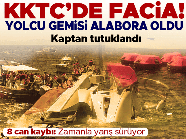 KKTC açıklarında yolcu gemisi battı: İçinde 267 yolcu var KKTC açıklarında yolcu gemisi battı: İçinde 267 yolcu var